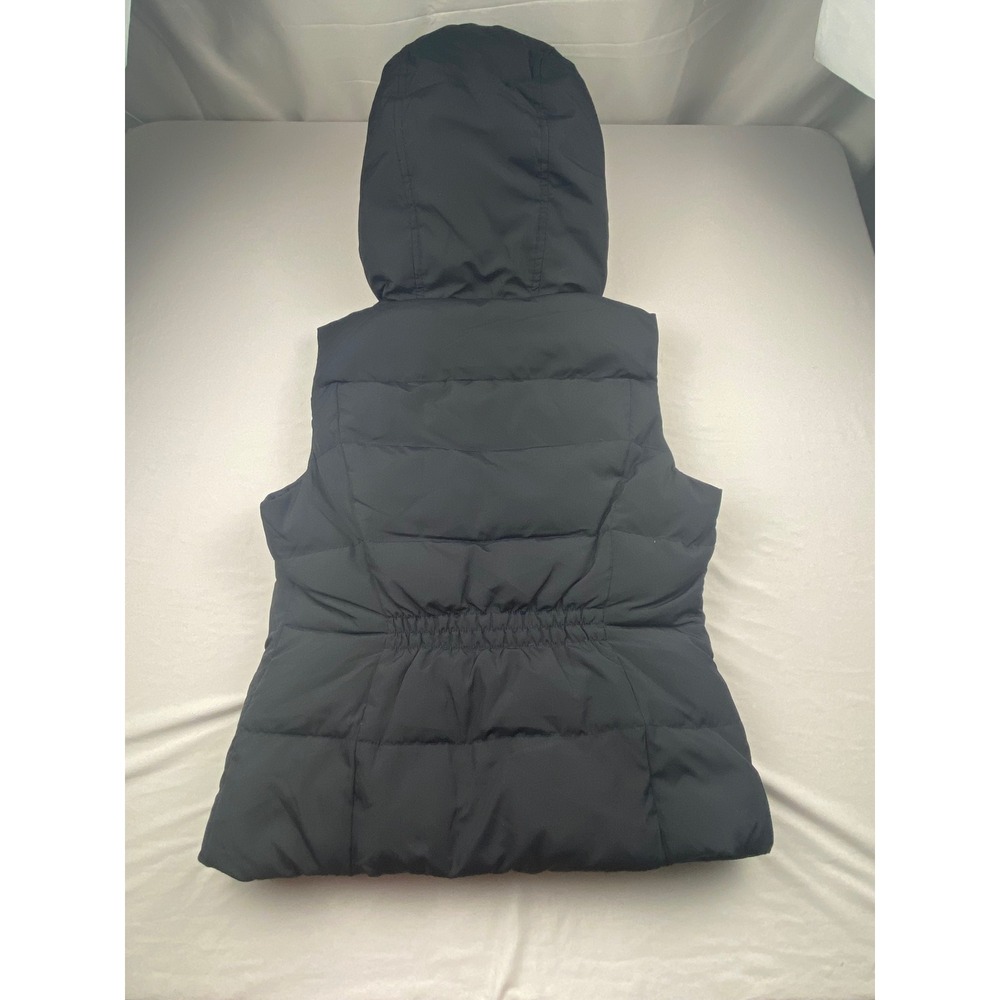 Hollister navy Sherpa Lined Puffer Vest Hooded Zip Up Size XS - Picture 7 of 9